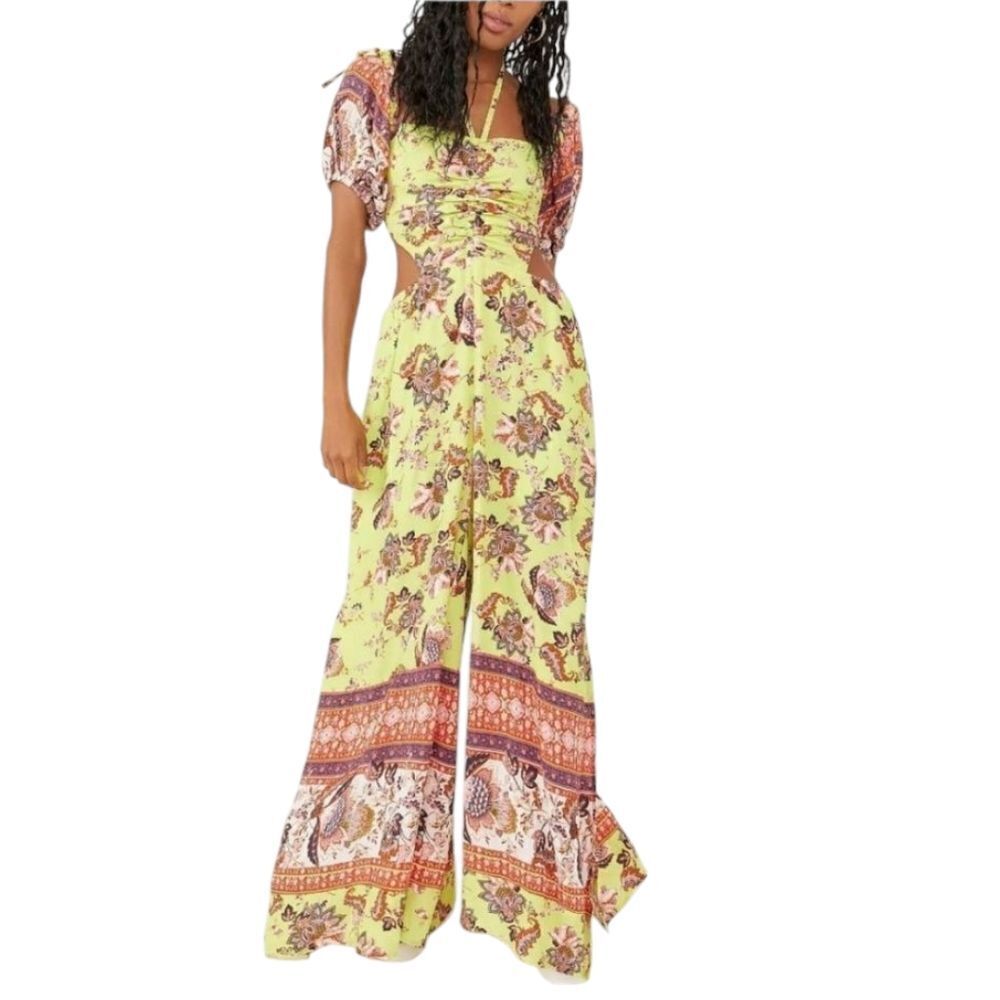 Free People Bali Citrus skies one-piece, Small